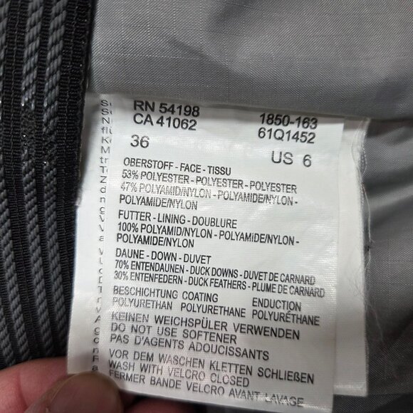 Bogner Jacket Womens 6 Black Fire + Ice Down Parka Ski Jacket Removable Hood - Picture 4 of 14